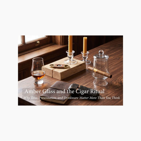 Amber Glass and the Cigar Ritual: Why Tone, Presentation, and Drinkware Matter More Than You Think - Toro Puro