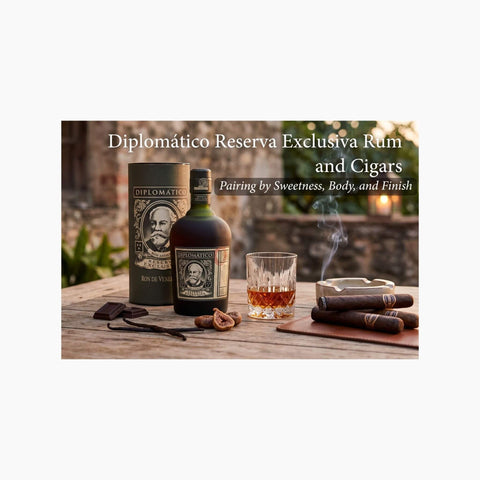 Diplomático Reserva Exclusiva Rum and Cigars: Pairing by Sweetness, Body, and Finish - Toro Puro