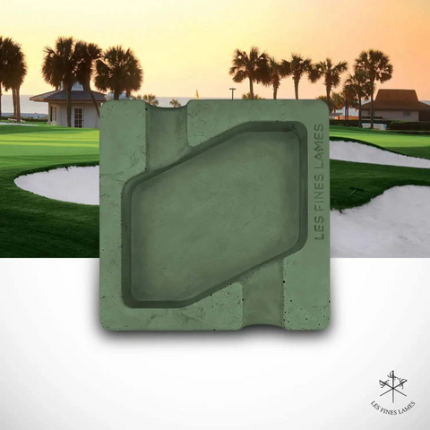 Les Fines Lames Dyad Concrete Ashtray Green