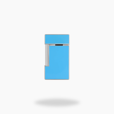 S.T. Dupont Lighter Slimmy Lightblue/Chrome