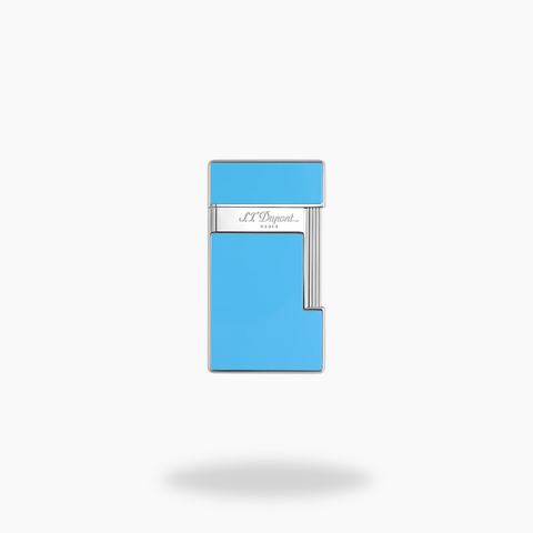 S.T. Dupont Lighter Slimmy Lightblue/Chrome