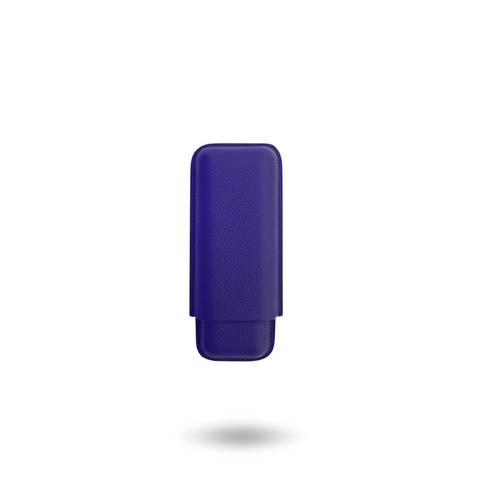 VSB London Two Finger Blue Leather Cigar Case