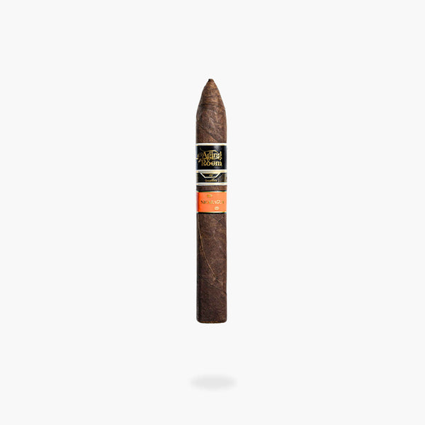 Aging Room Quattro Nicaragua Maestro cigar with black, gold and orange band - Toro Puro