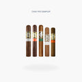 Casa 1910 Cigar Sampler featuring five cigars, Teniente Angela Toro, Tierra Blanca Toro, As De Oro Toro, Sampetrina Robusto and Cuchillo Parado Robusto - Toro Puro