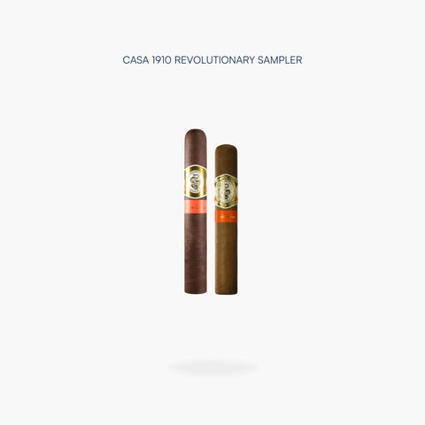 Casa 1910 Revolutionary Sampler featuring Tierra Blanca Toro and Cuchillo Parado Robusto cigars - Toro Puro