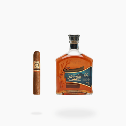 Arturo Fuente Don Carlos Robusto cigar with Flor de Cana 12 rum at Mocka Lounge Cardiff cigar tasting evening
