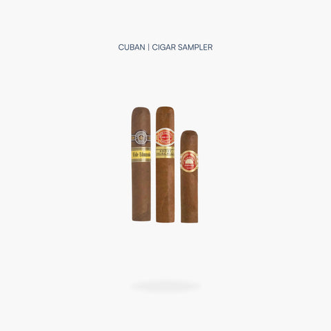 Montecristo Wide Edmundo, Romeo y Julieta Wide Churchill and H. Upmann cigars from the Cuban Cigar Sampler - Toro Puro