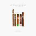 Aladino Vintage Selection Elegante, Foundation Corojo Corona The Wise Man, Arturo Fuente Chateau Fuente, E.P Carrillo Encore Majestic and Plasencia Cosecha 151 La Musica cigars from the First Light, Grand Cigar Sampler - Toro Puro