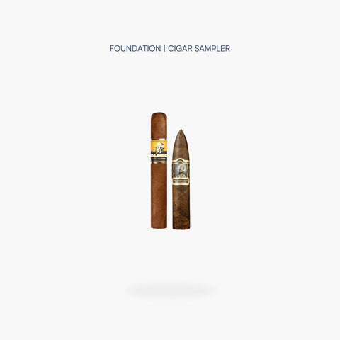 Foundation Cigar Sampler, Olmec Claro Robusto and Tabernacle Broadleaf Torpedo cigars - Toro Puro