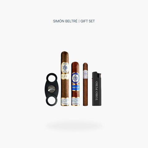 Simon Beltre CSZ, Andullo and Momentos cigars with a Toro Puro cutter and lighter - Toro Puro