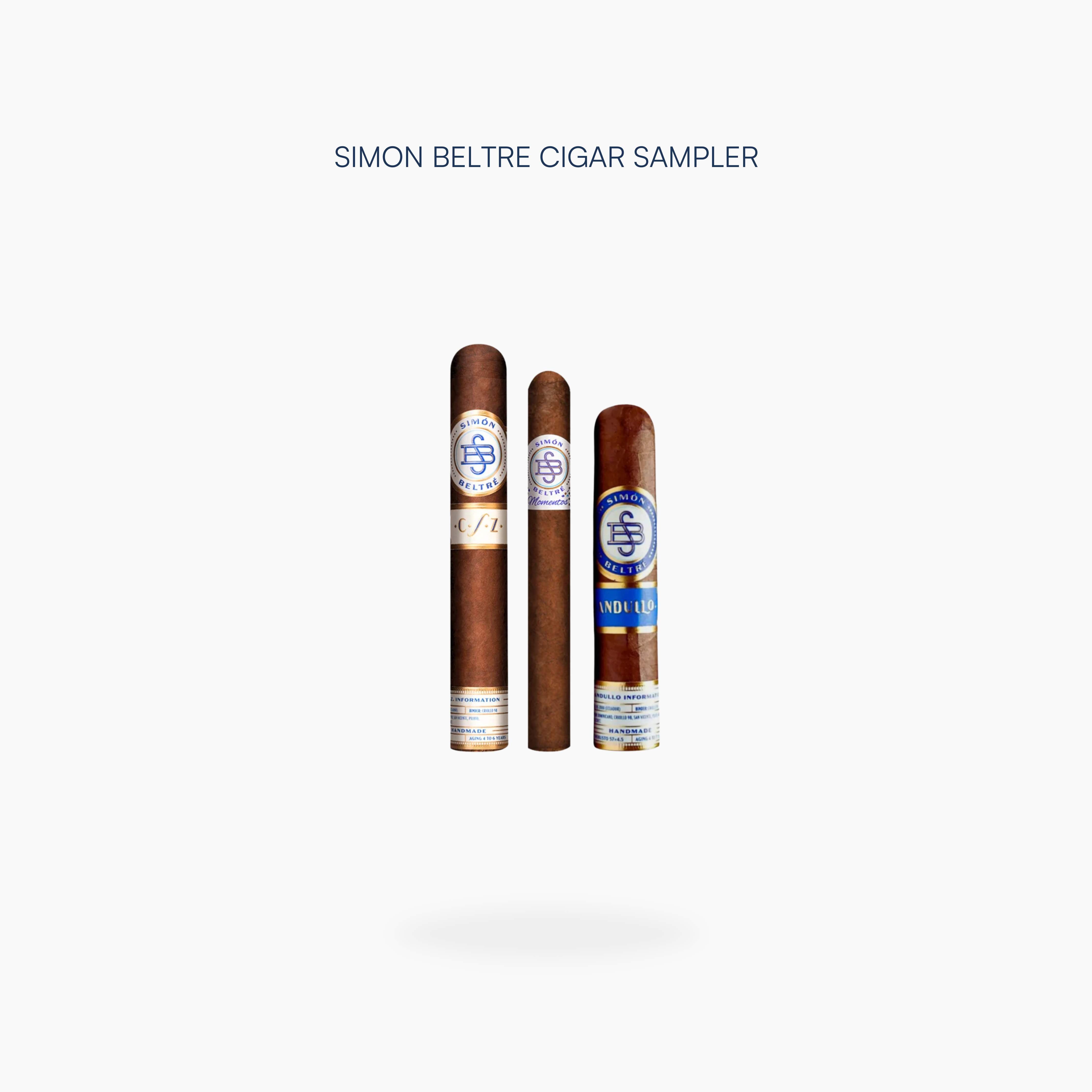Simon Beltre Cigar Sampler with CSZ Toro, Andullo Short Robusto and Momentos cigars - Toro Puro