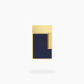 S.T.Dupont Ligne 2 Lighter: Blue Lacquer & Yellow Gold - Toro Puro