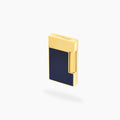 S.T.Dupont Ligne 2 Lighter: Blue Lacquer & Yellow Gold - Toro Puro