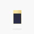 S.T.Dupont Ligne 2 Lighter: Blue Lacquer & Yellow Gold - Toro Puro